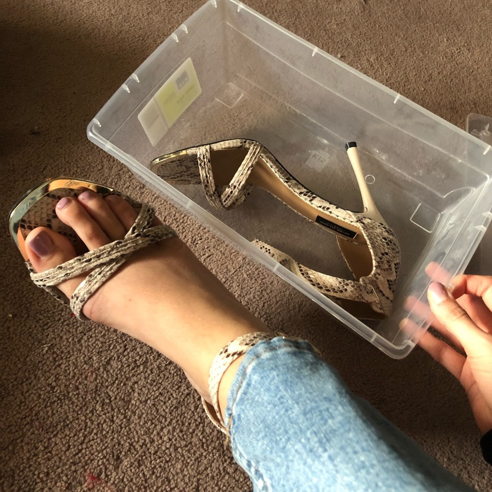 River Island Snakeskin Heels